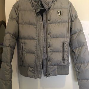 Gray American Eagle Puffer Jacket - Like New